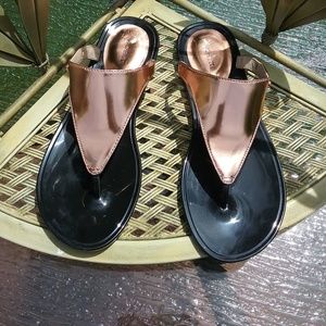 NEW Rachel Zoe rose gold sandals